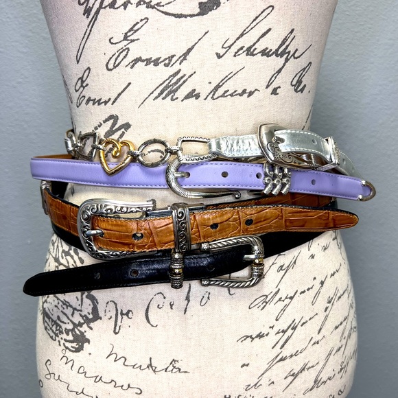 Brighton Lot of 4 Vintage Belts Size S - Picture 1 of 12